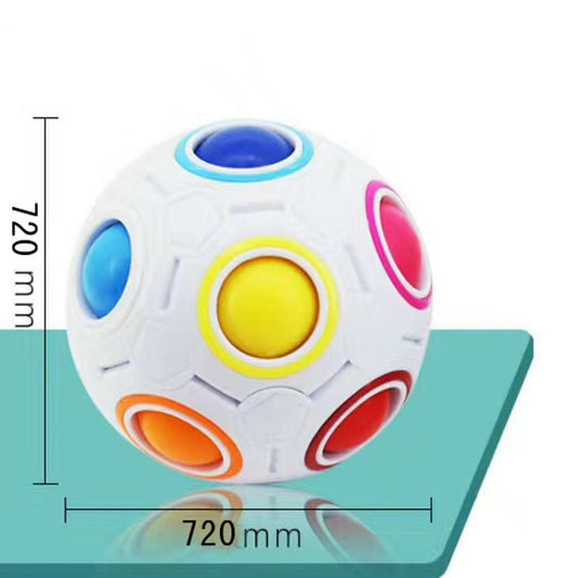 Magic Rainbow Ball Édition Lumineuse Entraînement Coordination Main Cerveau Cube Amusant Jouet pour Enfants, (Bleu Lumineux), (Vert Lumineux)