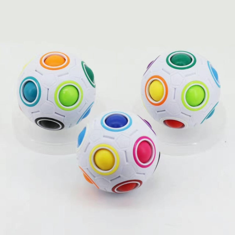 Magic Rainbow Ball Édition Lumineuse Entraînement Coordination Main Cerveau Cube Amusant Jouet pour Enfants, (Bleu Lumineux), (Vert Lumineux)
