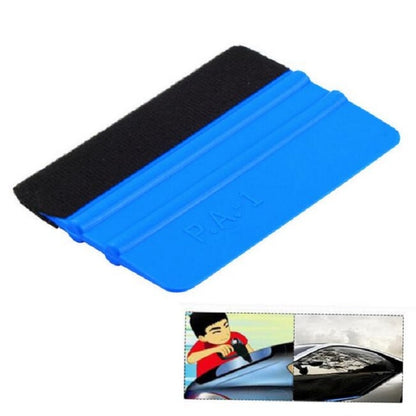 5pcs Raclette en Feutre, Raclette en Plastique pour Film Automobile, Outils de Nettoyage de Film, 10 × 7 cm, Raclette en Feutre Bleue