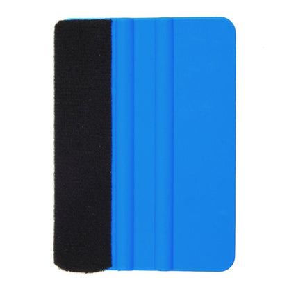 5pcs Raclette en Feutre, Raclette en Plastique pour Film Automobile, Outils de Nettoyage de Film, 10 × 7 cm, Raclette en Feutre Bleue