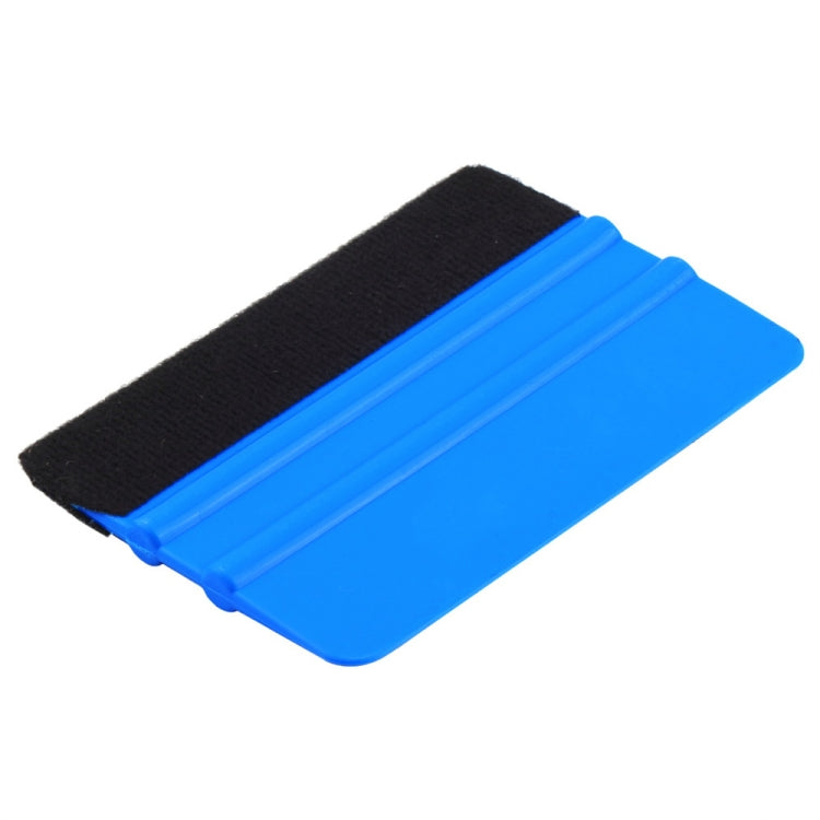 5pcs Raclette en Feutre, Raclette en Plastique pour Film Automobile, Outils de Nettoyage de Film, 10 × 7 cm, Raclette en Feutre Bleue