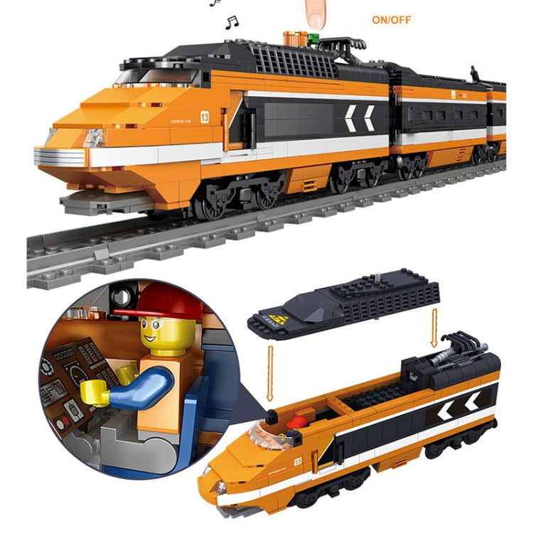 Série de trains urbains Blocs de construction assemblés LEGO Simulation de train électrique Puzzle Jouets, 98223, 98224, 98225, 98226, 98227