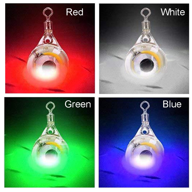 Lampe LED de pêche sous-marine Fisheye, blanche, rouge, bleue, verte