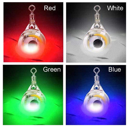Lampe LED de pêche sous-marine Fisheye, blanche, rouge, bleue, verte