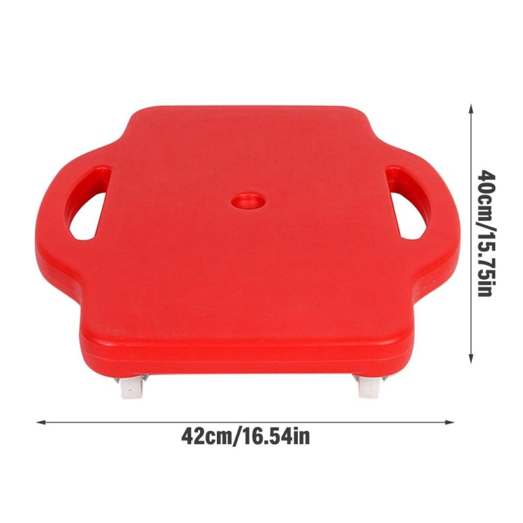 Children Square Four-wheel Scooter Balance Training Equipment, Blow Molding Red One