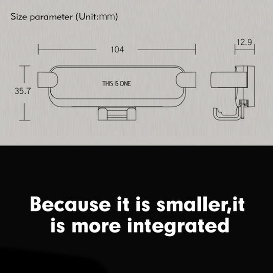 Car Air Conditioning Air Outlet Mobile Phone Holder, Black Upgrade Pro Metal, Gray Upgrade Pro Metal