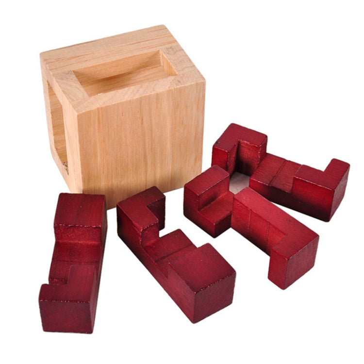 Jouet éducatif en bois pour adultes et enfants, Kongming Lock en chêne Luban, Kongming Lock