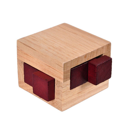 Jouet éducatif en bois pour adultes et enfants, Kongming Lock en chêne Luban, Kongming Lock