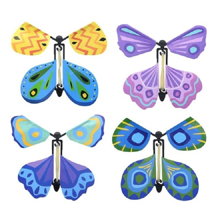 Jouet Papillon Volant Nouveauté Magique Accessoires Magiques, Bleu, Jaune + Bleu, Violet, Bleu + Violet