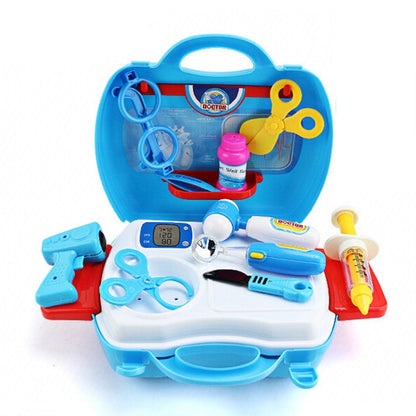 Children Simulation Kitchen Tableware Tool Set Cosmetics Pretend Play House Suitcase Toy, Medical, Kitchen, Supermaket, Tools, Makeup