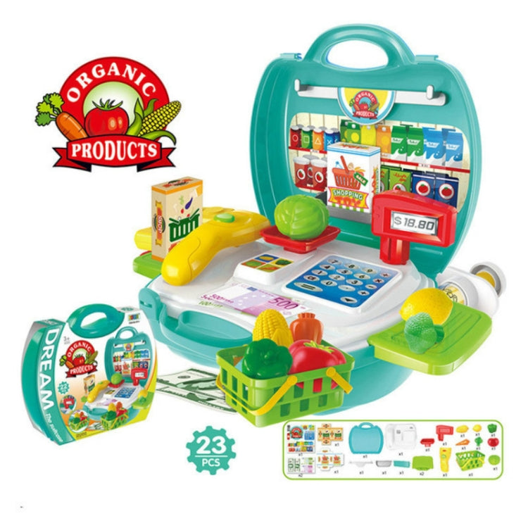 Children Simulation Kitchen Tableware Tool Set Cosmetics Pretend Play House Suitcase Toy, Medical, Kitchen, Supermaket, Tools, Makeup