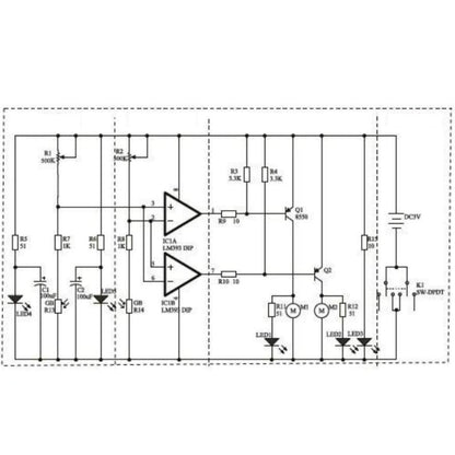 D2-1 DIY Electric Tracking Car Photosensitive Robot Parts, Electric Tracking Car