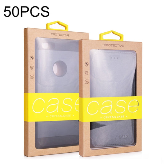 50 PCS Kraft Paper Phone Case Leather Case Packaging Box