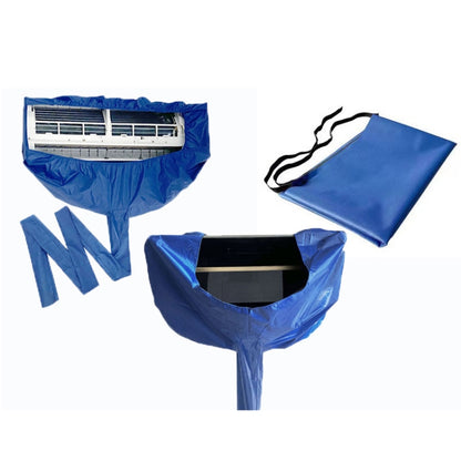 2-3P Air Conditioner Cleaning Cover With Drain Outlet, 1pc Cover, Cover + Protective Wall Cloth, Cover+Range Hood Cover, 3-in-1 Kit, 4-in-1 Kit, 5-in-1 Kit