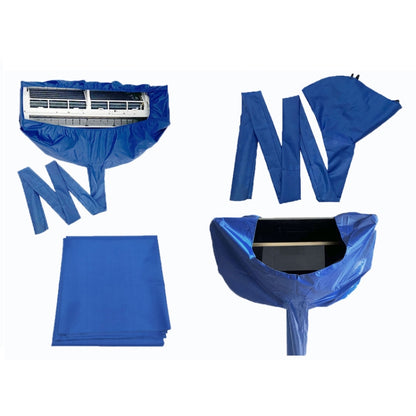 2-3P Air Conditioner Cleaning Cover With Drain Outlet, 1pc Cover, Cover + Protective Wall Cloth, Cover+Range Hood Cover, 3-in-1 Kit, 4-in-1 Kit, 5-in-1 Kit