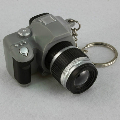 Porte-clés Mini Appareil Photo Reflex pour Enfants, Pendentif, Son et Lumière LED