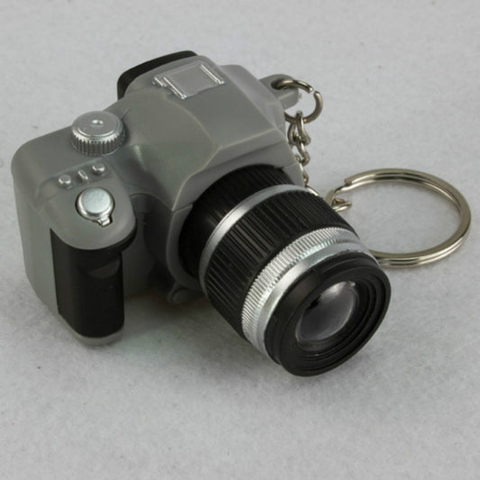 Porte-clés Mini Appareil Photo Reflex pour Enfants, Pendentif, Son et Lumière LED