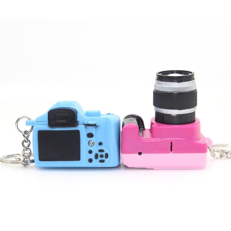 Porte-clés Mini Appareil Photo Reflex pour Enfants, Pendentif, Son et Lumière LED