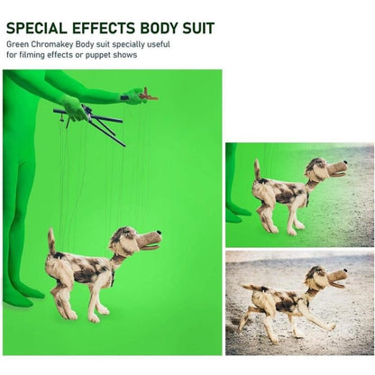 Combinaison extensible verte pour écran de cinéma, vidéo Chroma Key, 160cm, 170cm, 180cm
