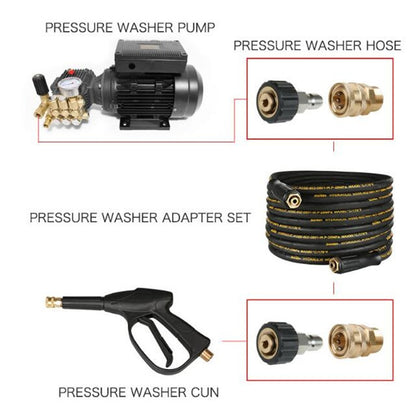 Pressure Washer Accessories Quick Connect Car Wash Water Hose Quick Connection, 14-3/8 Male + 15-3/8 Female, 15-3/8 Male + 15-3/8 Female, 15-3/8 Male + 14-3/8 Female