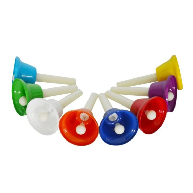 Orff Instrument Cloche à huit tons, jouet musical à percussion pour enfants, Cloche à percussion à huit tons