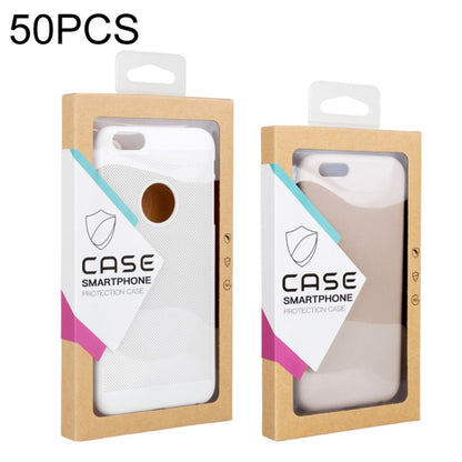 50 PCS Kraft Paper Phone Case Leather Case Packaging Box