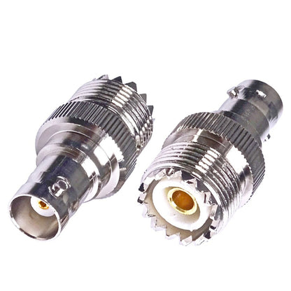 BNC Female Jack To UHF PL-259 Female Straight Type RF Coax Adapter Connector, BNC Female To UHF Female