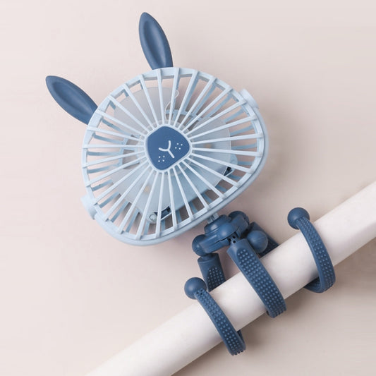 Mini ventilateur de nuit pieuvre pour enfants, poussette mignonne, ventilateur portable rechargeable USB, livraison couleur style aléatoire