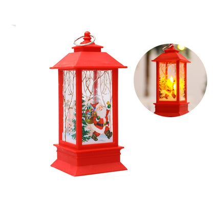 Christmas Flame Lantern Christmas Decoration LED Luminous Ornament Candlestick Lamp