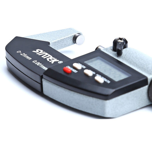 Digital Display Outer Diameter Micrometer 0.001mm High Precision Electronic Spiral Micrometer Thickness Gauge, 0-25mm, 25-50mm, 50-75mm, 75-100mm