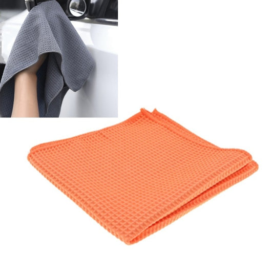 Serviette de lavage de voiture nid d'abeille en microfibre sans peluche, absorbante, à motif ananas, 40x40cm