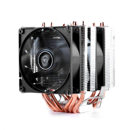 Desktop Computer 6 Copper Tube CPU Radiator Super Quiet, 6 Tube Blue Light 3-pin Double Fan, 6 Tube PWM Single Fan, 6 Tube PWM Double Fan, 6 Tube Without Light 3-pin Single Fan, 6 Tube Without Light 3-pin Double Fan, 6 Tube Blue Light 3-pin Single Fan