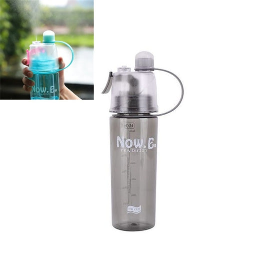 Bouteille d'eau créative en spray, bouteille de sport portable avec couvercle, tasse en plastique pour l'été, hydratation et beauté, 600 ml, 400 ml
