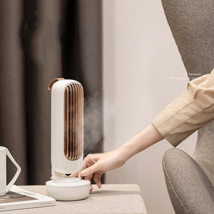 Ventilateur tour d'humidification rétro USB sans pales avec pulvérisation de refroidissement à eau pour bureau