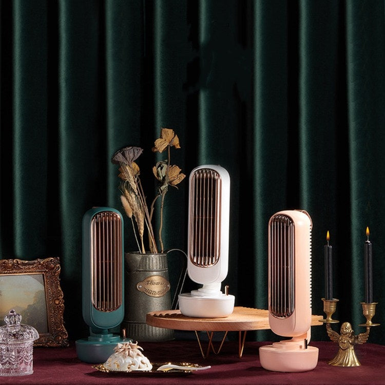 Ventilateur tour d'humidification rétro USB sans pales avec pulvérisation de refroidissement à eau pour bureau