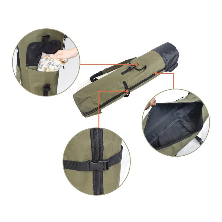 Multifunktionale Angelruten-Tasche, Angelgeräte-Tasche, Angelzubehör, Größe: 123x34cm, Multifunktionale Angelgeräte-Tasche, Angelruten-Tasche