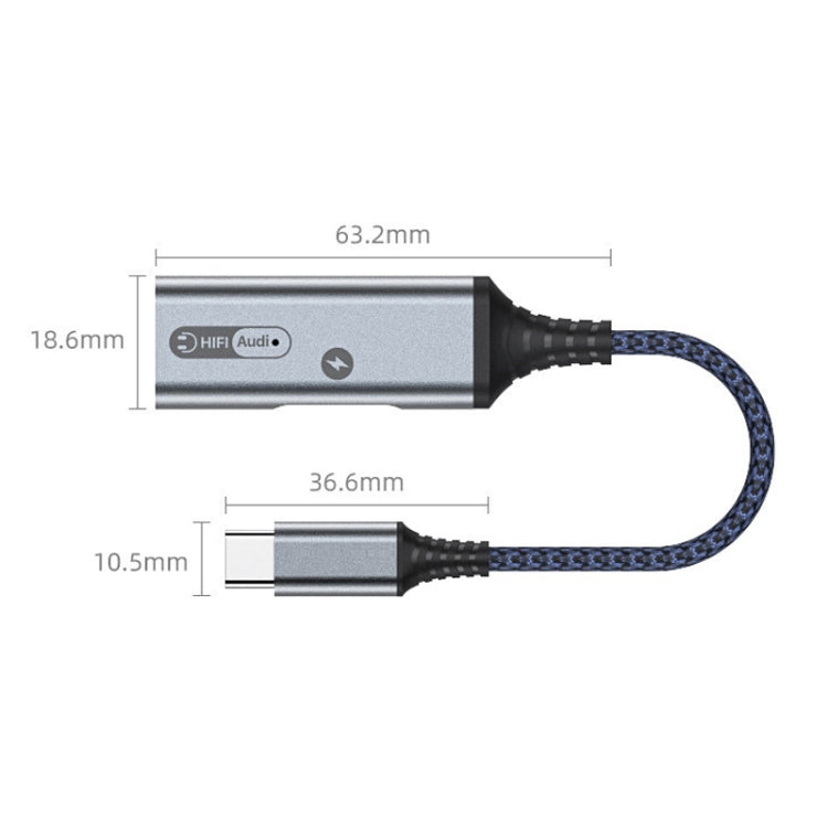 MH339A Type-c / USB-c Adapter Cable Mobile Phone Live Audio Charging Cable, MH339A (Black)