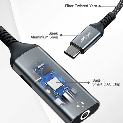 MH339A Type-c / USB-c Adapter Cable Mobile Phone Live Audio Charging Cable, MH339A (Gray), MH339A (Black)