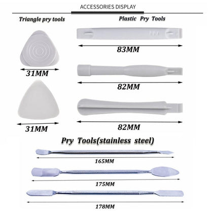 Portable Cloth Bag Mobile Phone Disassembly Maintenance Tool Multi-function Combination Tool Screwdriver Set