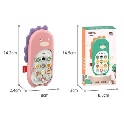 Jouet de téléphone portable bilingue de simulation de puzzle pour bébé, machine d'éducation précoce pour enfant