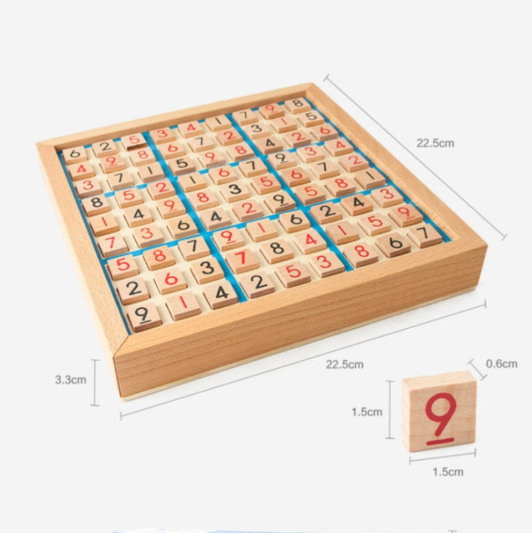 Sudoku neuf carrés Jeu de plateau pour enfants, Jeu de puzzle de logique, Bleu, Rose