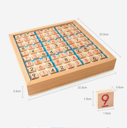 Sudoku neuf carrés Jeu de plateau pour enfants, Jeu de puzzle de logique, Bleu, Rose