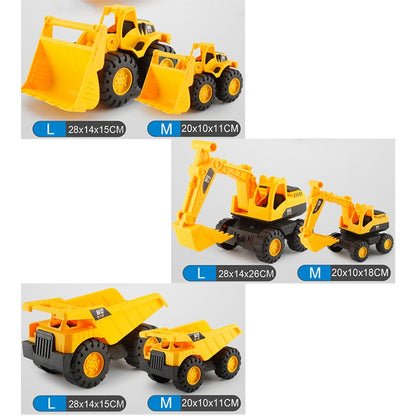 3 PSC / Ensemble de jouets pour véhicules d'ingénierie de simulation pour enfants résistants aux chutes, livraison de style aléatoire, M, L