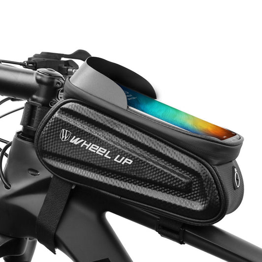 SAC DE ROUE Sacoche de vélo à coque dure Sacoche de cadre avant VTT Téléphone portable Écran tactile Sacoche de tube Équipement de cyclisme, modèles réfléchissants blancs, modèles réfléchissants colorés