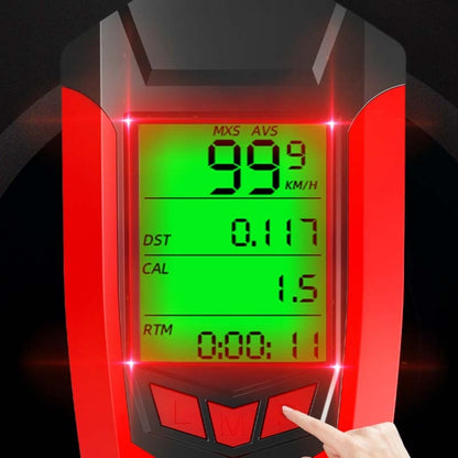 Front Light (With Fog Light) & Horn & Speedometer  Multifunctional Bicycle Mountain Bike Headlight, Code Watch (Blue), Code Watch (Red), Code Watch (Black)