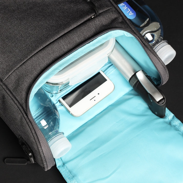 Rhinowalk Sacoche avant de vélo grande capacité multifonction pour guidon, vélo pliant, vélo électrique, rose clair, noir, gris foncé