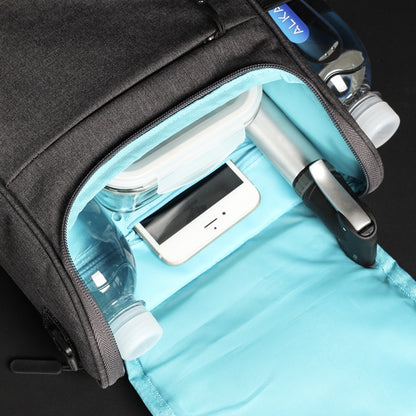 Rhinowalk Sacoche avant de vélo grande capacité multifonction pour guidon, vélo pliant, vélo électrique, rose clair, noir, gris foncé