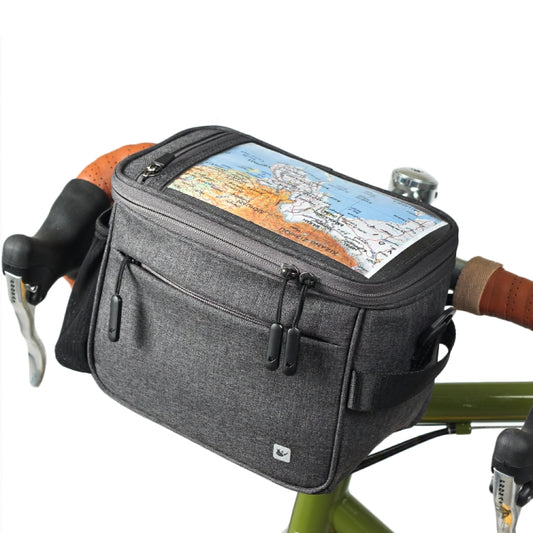 Sacoche avant de vélo Rhinowalk, sacoche pour appareil photo, étanche, grand écran tactile de 7,5 pouces, sacoche de téléphone portable pour vélo, Gris foncé, Noir de fibre de carbone Vert, Noir mat intégral, Noir mat Vert
