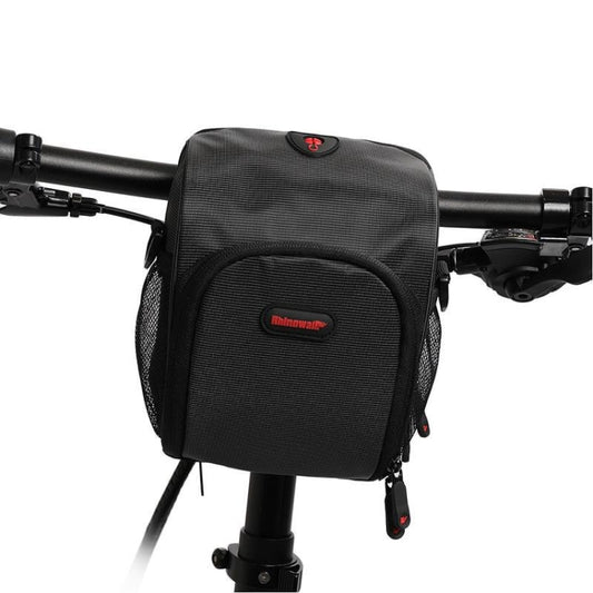 Rhinowalk TF910 Sacoche de Guidon de Vélo Avant Multifonctionnelle Étanche avec Pochette Téléphone, Noir, Rouge, Kaki