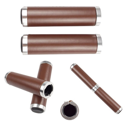 Poignée en Cuir Rétro pour Vélo, Housse de Guidon Confortable en Cuir de Vachette pour VTT, HG005 Ordinaire, HG005B Exquis, HG006 Confortable